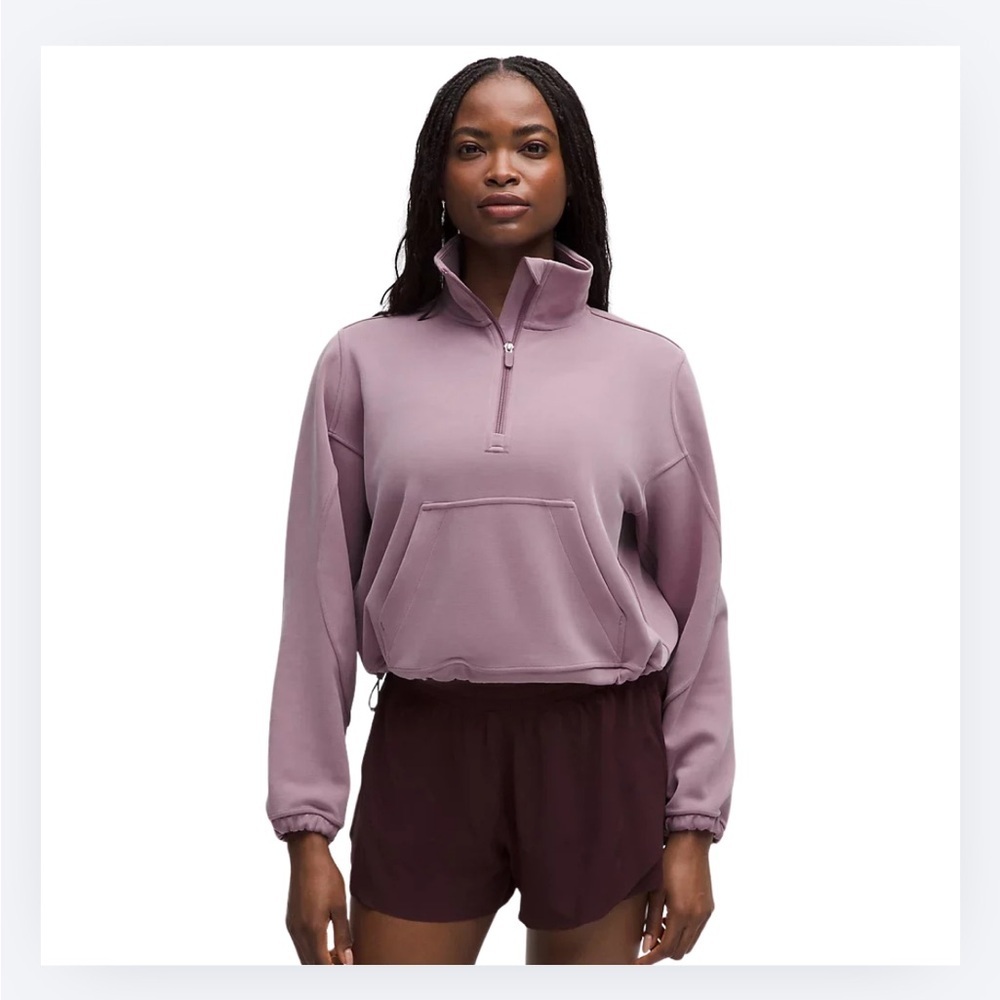 LULULEMON Scuba Oversized Funnel Neck – Rose Pink (Size 6)